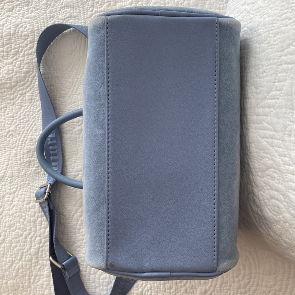 Juicy Couture Slate Blue Obsession Velour Satchel - Picture 7 of 13